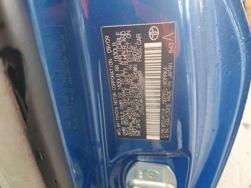 Продажа на аукционе авто 2010 Toyota Yaris, vin: JTDJT4K33A5288689, номер лота: 53815426
