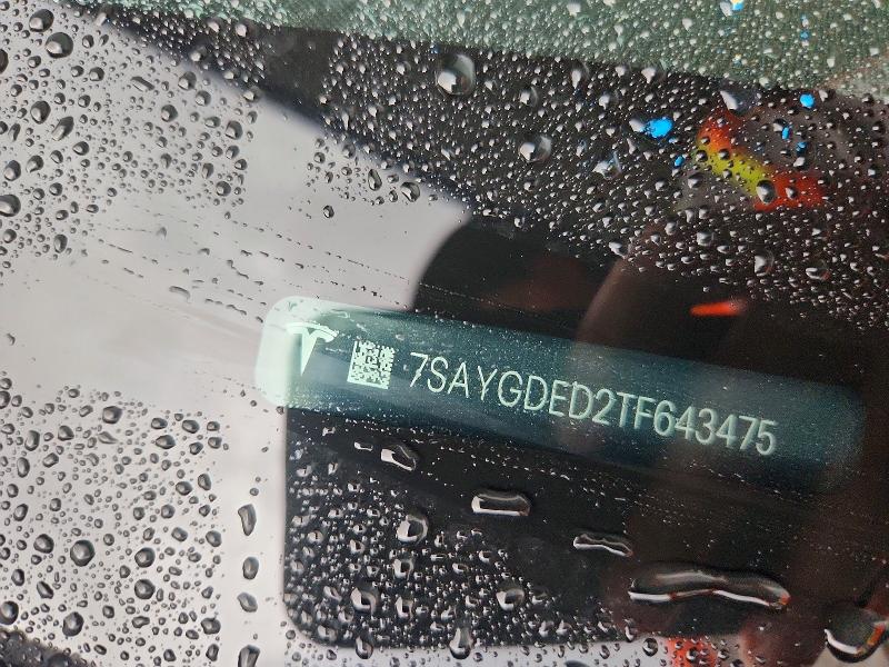 57183786 :رقم المزاد ، 7SAYGDED2TF643475 vin ، 2026 Tesla Model Y مزاد بيع