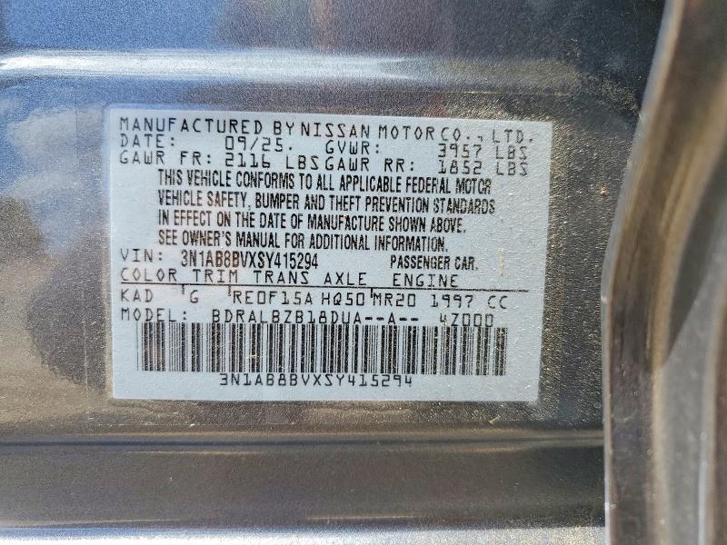 58582036 :رقم المزاد ، 3N1AB8BVXSY415294 vin ، 2025 Nissan Sentra مزاد بيع