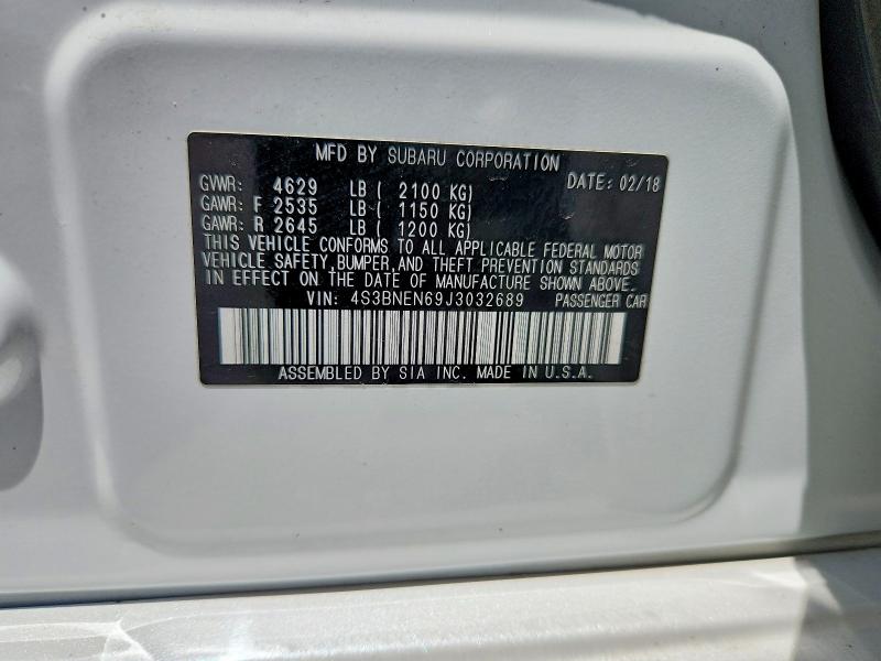 Продажа на аукционе авто 2018 Subaru Legacy, vin: 4S3BNEN69J3032689, номер лота: 59196106
