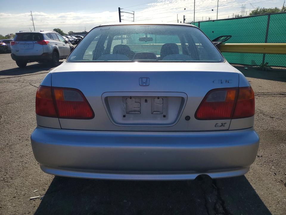 1999 Honda Civic მანქანა იყიდება აუქციონზე, vin: 2HGEJ6677XH593308, აუქციონის ნომერი: 55707606