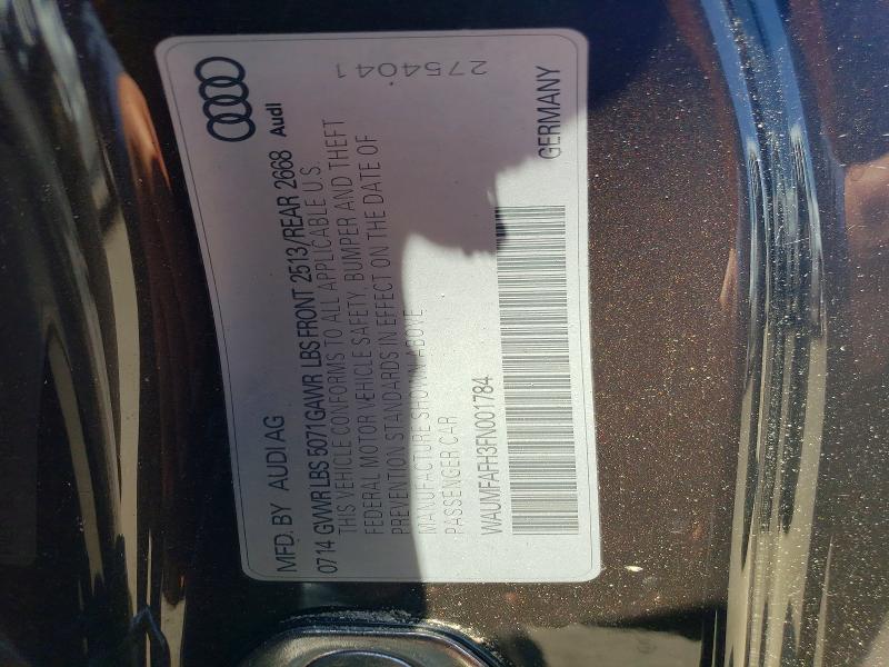 2015 Audi A5 მანქანა იყიდება აუქციონზე, vin: WAUMFAFH3FN001784, აუქციონის ნომერი: 56038146