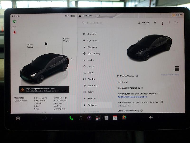 Продаж на аукціоні авто 2022 Tesla Model 3, vin: 5YJ3E1EA2NF286643, номер лоту: 57505986