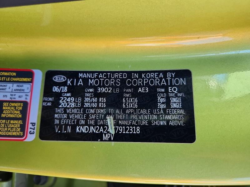 Продаж на аукціоні авто 2019 Kia Soul, vin: KNDJN2A24K7912318, номер лоту: 55466656