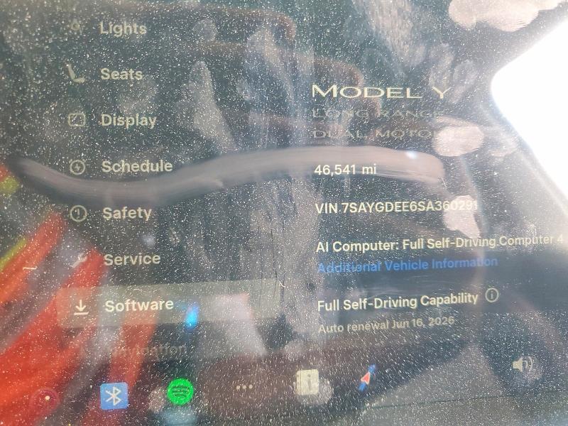 Продаж на аукціоні авто 2025 Tesla Model Y, vin: 7SAYGDEE6SA360291, номер лоту: 55505446