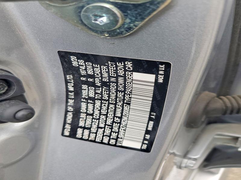 Продажа на аукционе авто 2021 Honda Civic, vin: SHHFK7H62MU200857, номер лота: 56240056