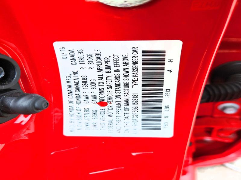 Aukcja sprzedaży 2016 Honda Civic, vin: 2HGFC2F56GH528181, numer aukcji: 58918176