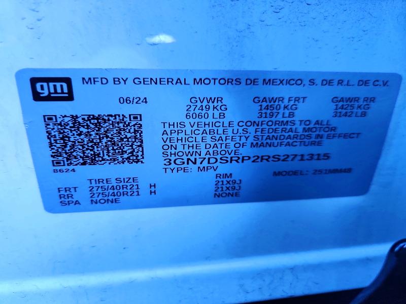 Продаж на аукціоні авто 2024 Chevrolet Equinox, vin: 3GN7DSRP2RS271315, номер лоту: 57397266