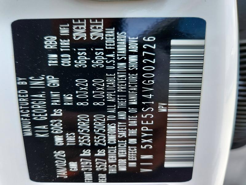 Aukcja sprzedaży 2027 Kia Telluride, vin: 5XYPE5S14VG002726, numer aukcji: 56688466