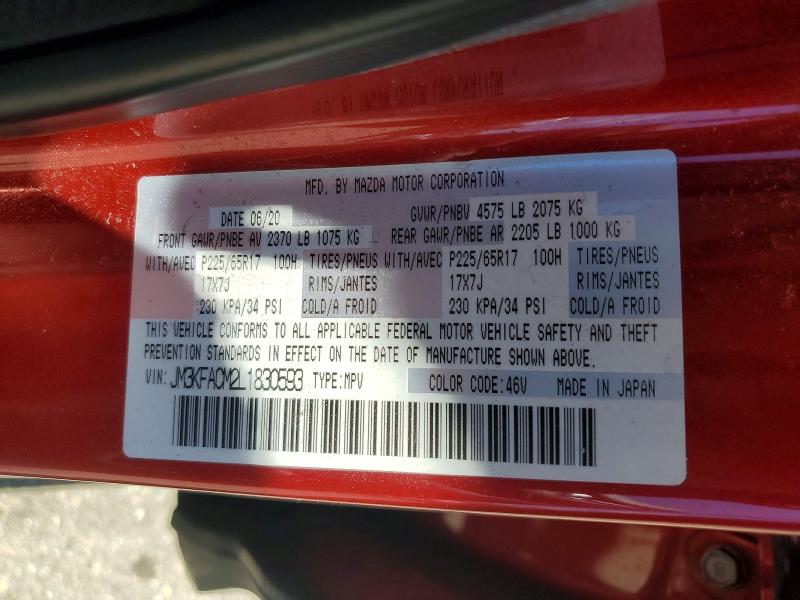 Auction sale of the 2020 Mazda Cx-5, vin: JM3KFACM2L1830593, lot number: 56848146