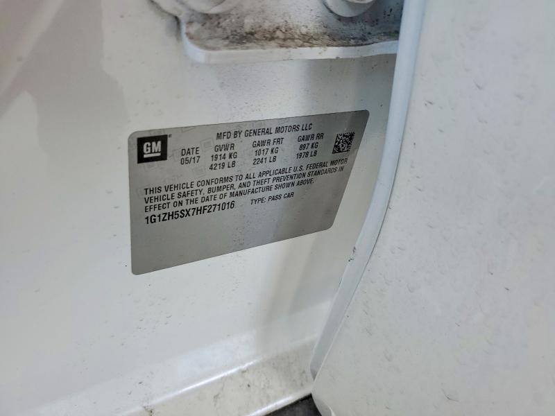 Aukcja sprzedaży 2017 Chevrolet Malibu, vin: 1G1ZH5SX7HF271016, numer aukcji: 58368446