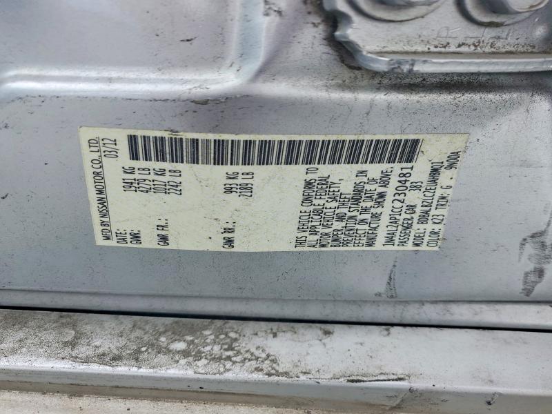 Продажа на аукционе авто 2012 Nissan Altima, vin: 1N4AL2AP1CC230481, номер лота: 55323886
