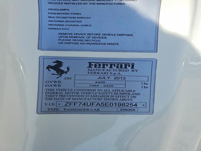 Aukcja sprzedaży 2014 Ferrari F12 Berlinetta, vin: ZFF74UFA5E0198254, numer aukcji: 55515656