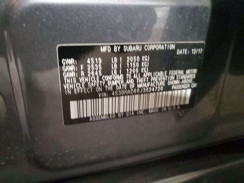 Продажа на аукционе авто 2018 Subaru Legacy, vin: 4S3BNAD60J3024720, номер лота: 55078966