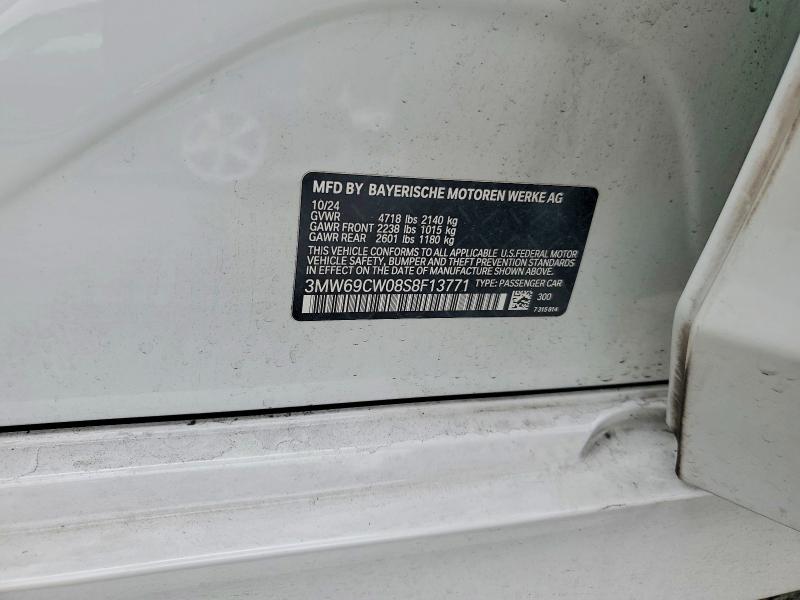 57390366 :رقم المزاد ، 3MW69CW08S8F13771 vin ، 2025 Bmw 330i مزاد بيع