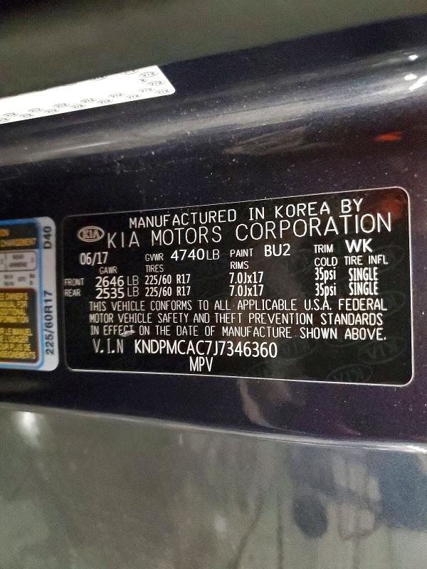 58005066 :رقم المزاد ، KNDPMCAC7J7346360 vin ، 2018 Kia Sportage مزاد بيع