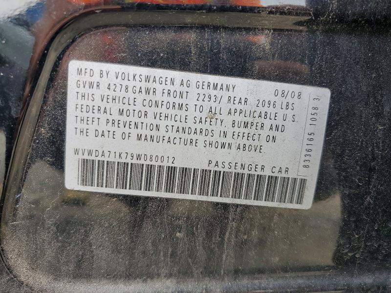 Продажа на аукционе авто 2009 Volkswagen Rabbit, vin: WVWDA71K79W080012, номер лота: 57631296