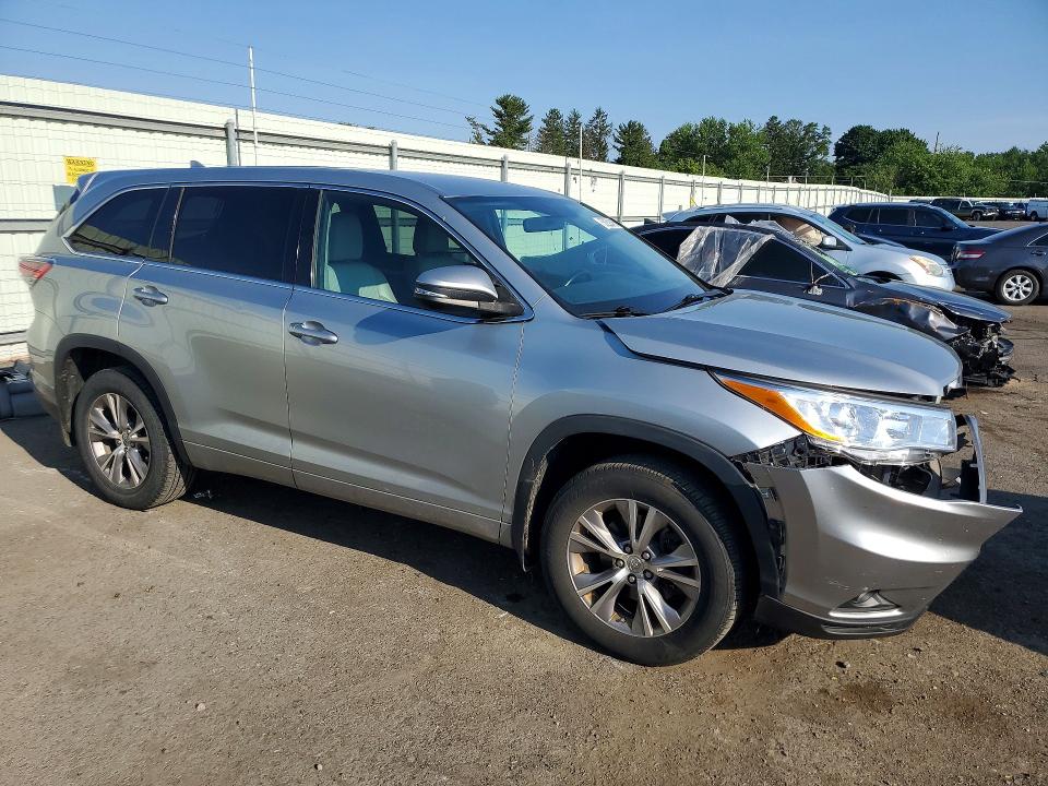 2015 Toyota Highlander მანქანა იყიდება აუქციონზე, vin: 5TDBKRFH3FS164983, აუქციონის ნომერი: 59258486