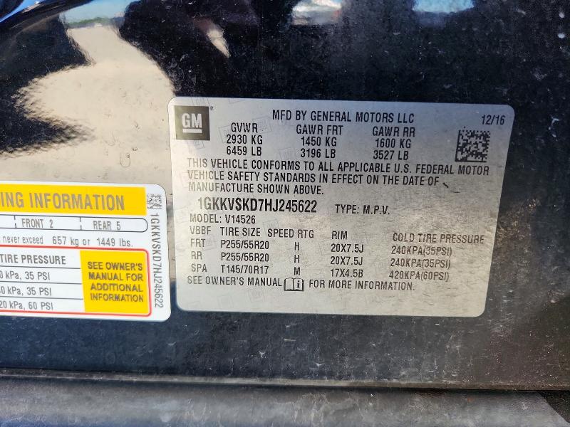 Продаж на аукціоні авто 2017 Gmc Acadia Limited, vin: 1GKKVSKD7HJ245622, номер лоту: 48431576