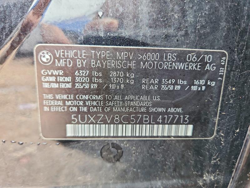 55415956 :رقم المزاد ، 5UXZV8C57BL417713 vin ، 2011 Bmw X5 مزاد بيع