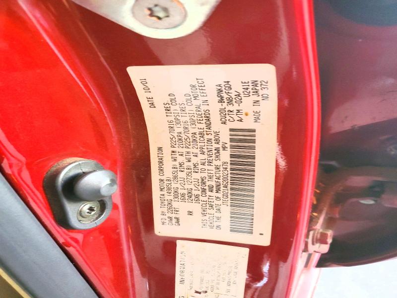 56099316 :رقم المزاد ، JTEGD21A620023478 vin ، 2002 Toyota Highlander مزاد بيع
