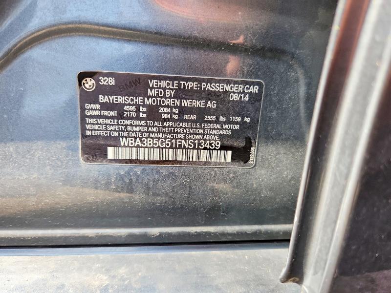 Продажа на аукционе авто 2015 Bmw 328, vin: WBA3B5G51FNS13439, номер лота: 57826166