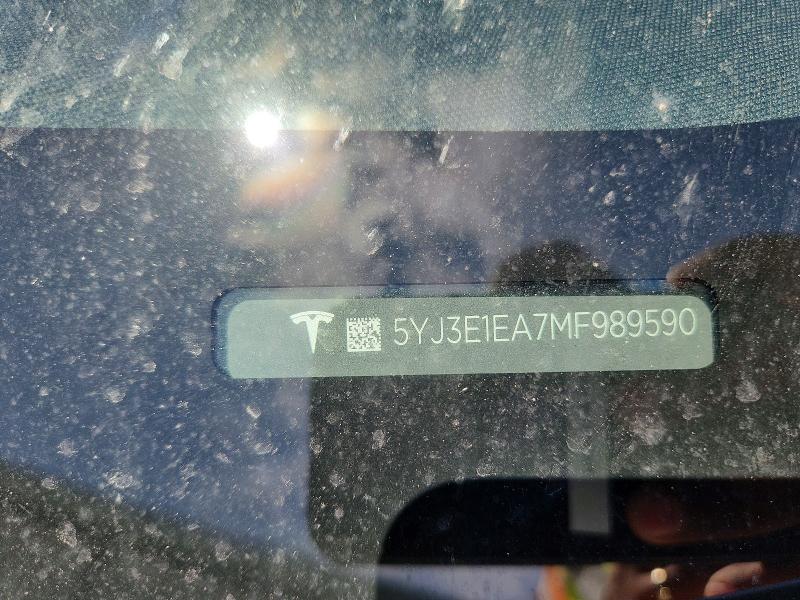 Aukcja sprzedaży 2021 Tesla Model 3, vin: 5YJ3E1EA7MF989590, numer aukcji: 58103216