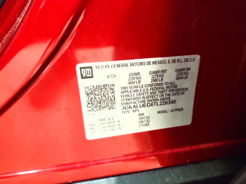 Продаж на аукціоні авто 2026 Gmc Terrain, vin: 3GKALUEG6TL226340, номер лоту: 54924036