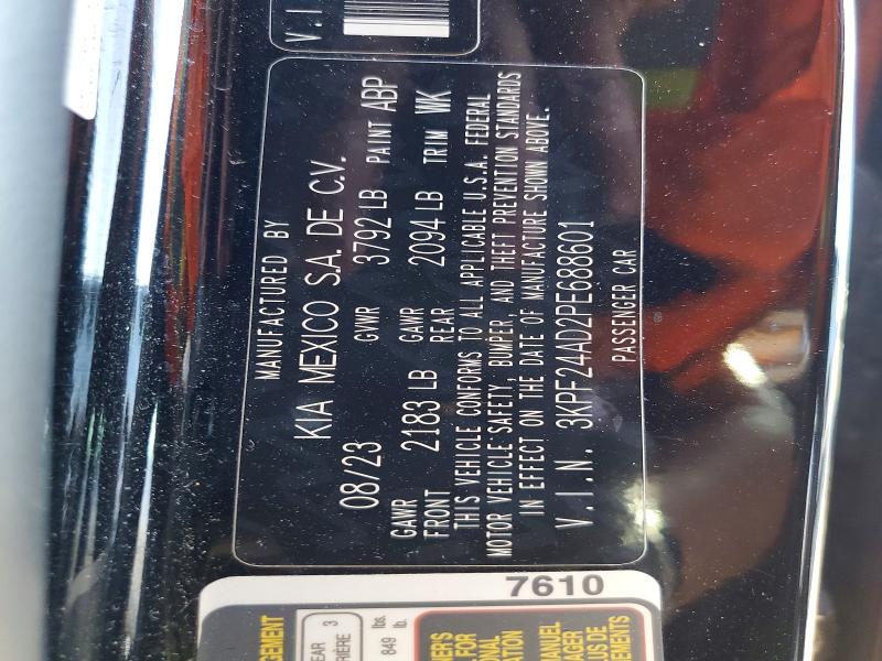 Продажа на аукционе авто 2023 Kia Forte, vin: 3KPF24AD2PE688601, номер лота: 56805196