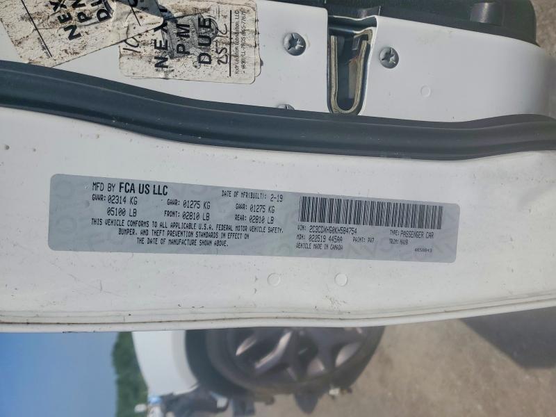 Aukcja sprzedaży 2019 Dodge Charger, vin: 2C3CDXHG0KH584754, numer aukcji: 57896236