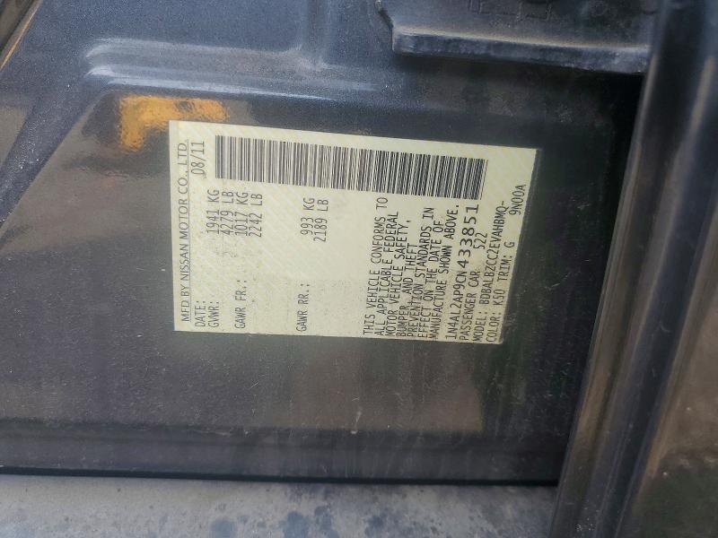 Aukcja sprzedaży 2012 Nissan Altima, vin: 1N4AL2AP9CN433851, numer aukcji: 56451776