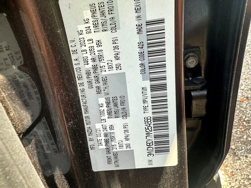 Продажа на аукционе авто 2021 Mazda Cx-30, vin: 3MVDMBDY7MM254856, номер лота: 55111316