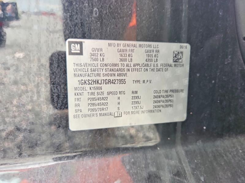 Aukcja sprzedaży 2016 Gmc Yukon Xl, vin: 1GKS2HKJ7GR427855, numer aukcji: 56141206