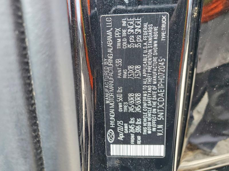Продаж на аукціоні авто 2023 Hyundai Santa Cruz, vin: 5NTJCDAE1PH072045, номер лоту: 56806886
