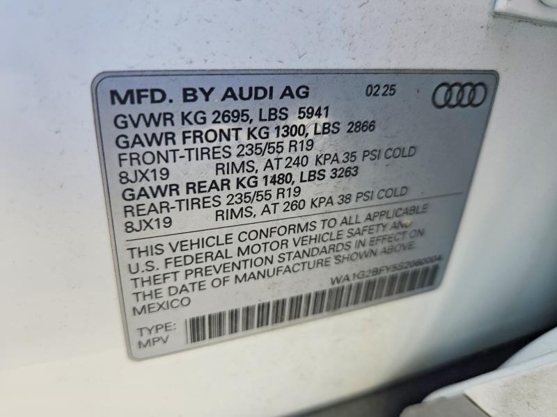 Aukcja sprzedaży 2025 Audi Q5 E, vin: WA1G2BFY5S2060004, numer aukcji: 53832546