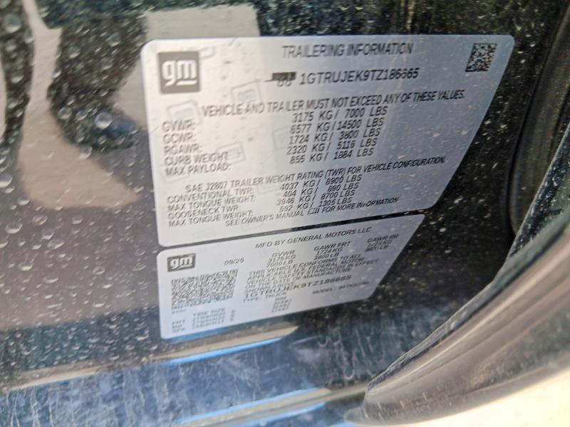 2026 Gmc Sierra მანქანა იყიდება აუქციონზე, vin: 1GTRUJEK9TZ186665, აუქციონის ნომერი: 57750726