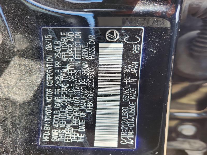 Продажа на аукционе авто 2015 Lexus Es, vin: JTHBK1GG5F2208303, номер лота: 56059026