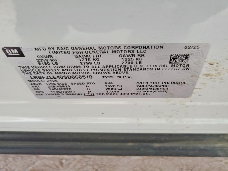 Продажа на аукционе авто 2025 Buick Envision, vin: LRBFZLE48SD060518, номер лота: 58106626