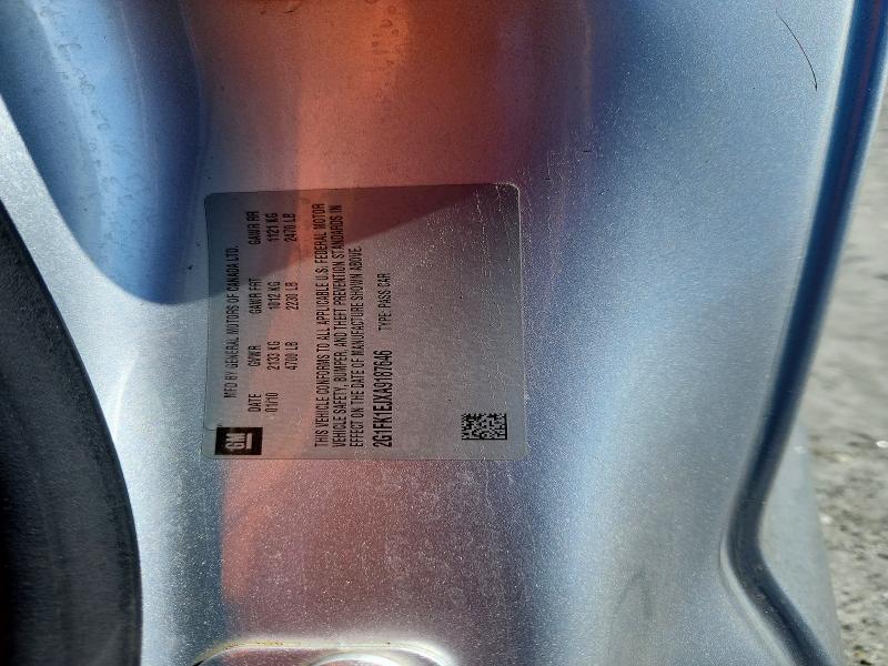 58546956 :رقم المزاد ، 2G1FK1EJXA9187646 vin ، 2010 Chevrolet Camaro مزاد بيع