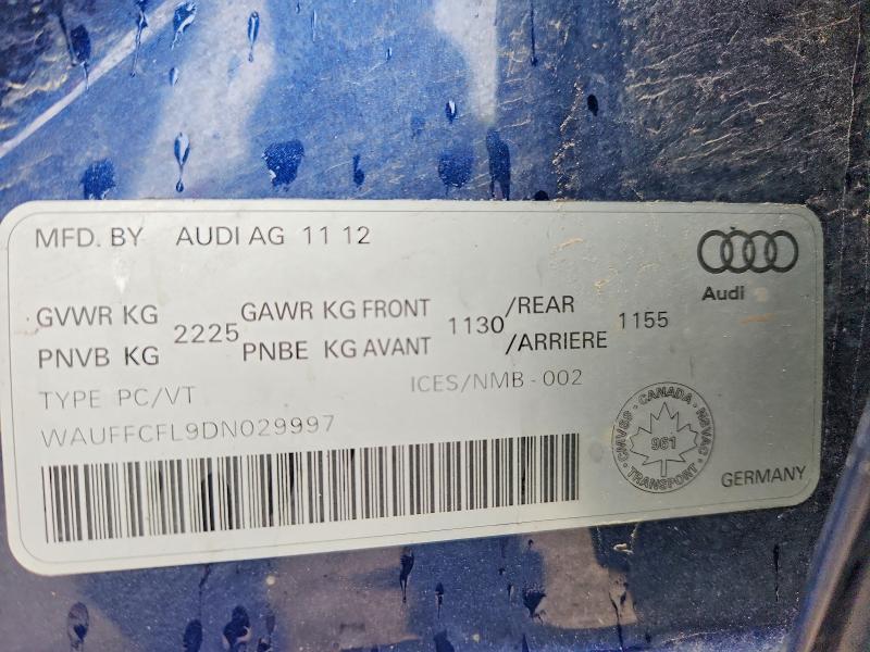 Продажа на аукционе авто 2013 Audi A4, vin: WAUFFCFL9DN029997, номер лота: 56081976
