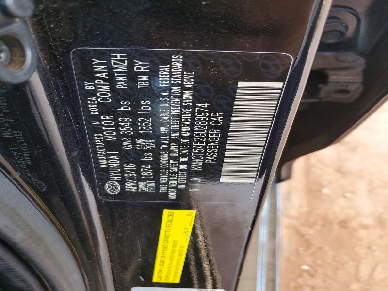 Aukcja sprzedaży 2016 Hyundai Accent, vin: KMHCT5AE2GU289974, numer aukcji: 55638256