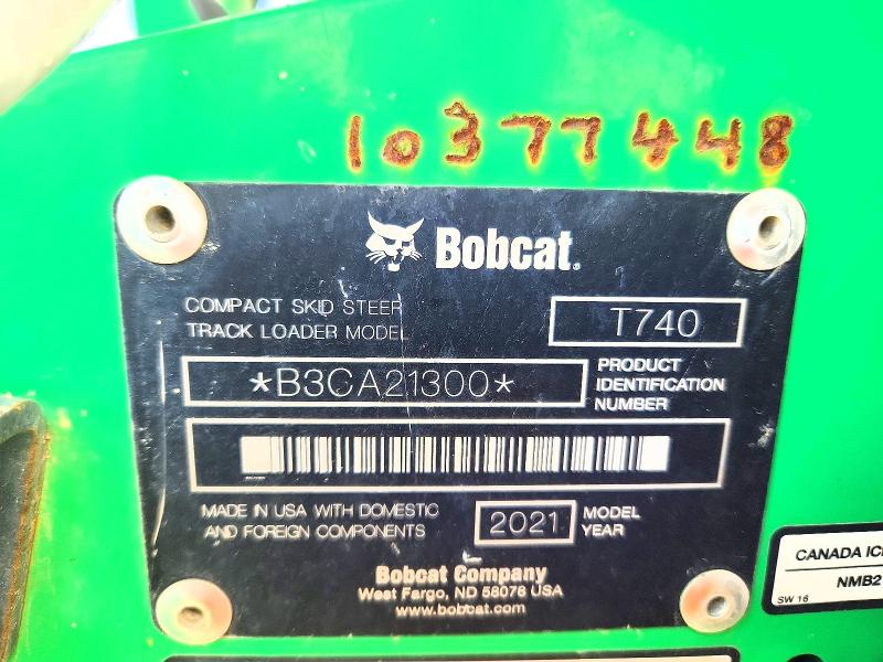 55549236 :رقم المزاد ، B3CA21300 vin ، 2021 Bobcat Skid Steer مزاد بيع