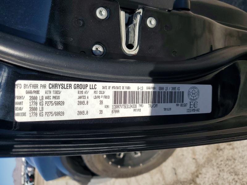 Продаж на аукціоні авто 2014 Ram 1500, vin: 1C6RR7VT5ES124339, номер лоту: 59034516