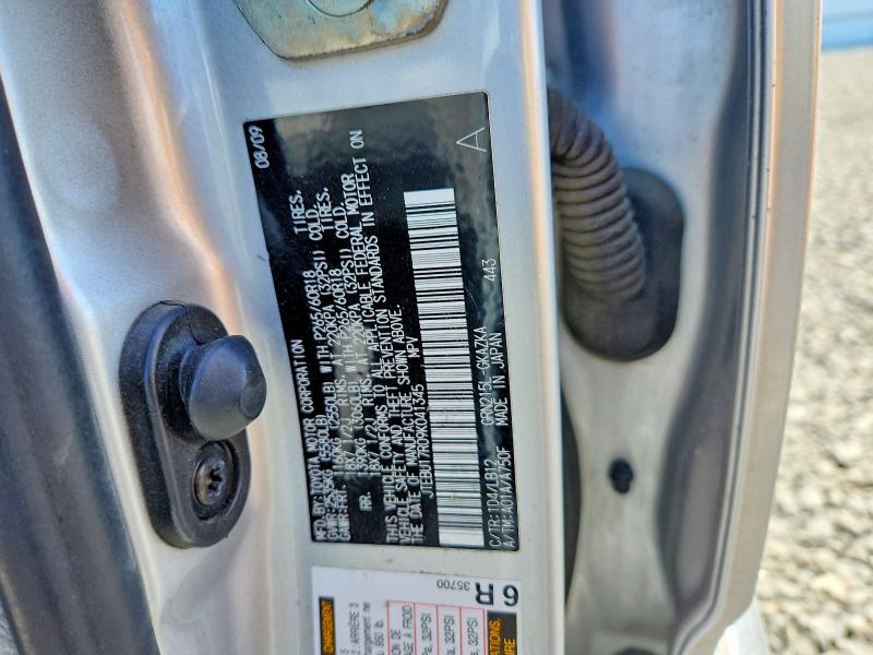 56775216 :رقم المزاد ، JTEBU17R09K041345 vin ، 2009 Toyota 4runner مزاد بيع