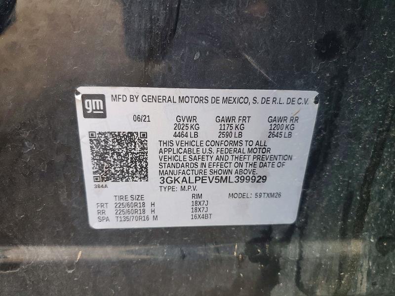 Продажа на аукционе авто 2021 Gmc Terrain, vin: 3GKALPEV5ML399929, номер лота: 57055366
