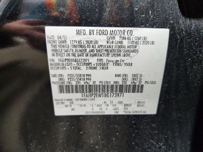 Aukcja sprzedaży 2011 Ford Taurus, vin: 1FAHP2EW1BG173971, numer aukcji: 56238756