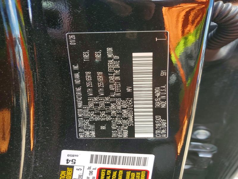 2026 Toyota Grand Highlander მანქანა იყიდება აუქციონზე, vin: 5TDAAAB55TS124542, აუქციონის ნომერი: 57002186