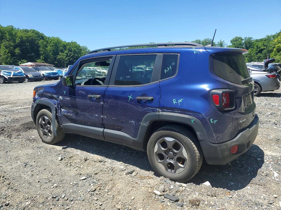 Продаж на аукціоні авто 2018 Jeep Renegade, vin: ZACCJBAB7JPH74425, номер лоту: 55433826