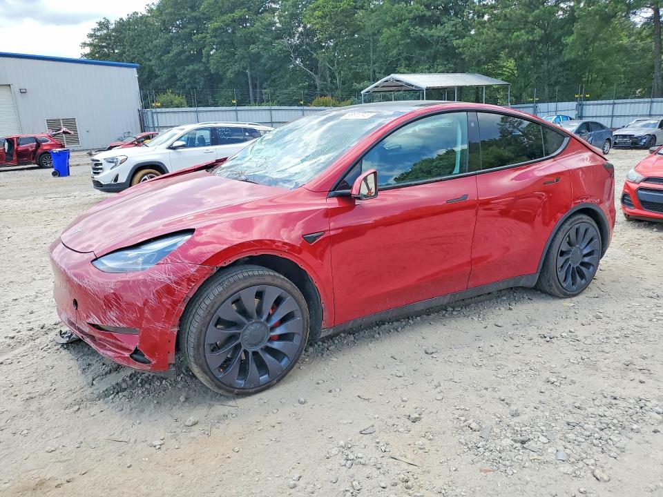 Продажа на аукционе авто 2021 Tesla Model Y, vin: 5YJYGDEFXMF305645, номер лота: 58616346