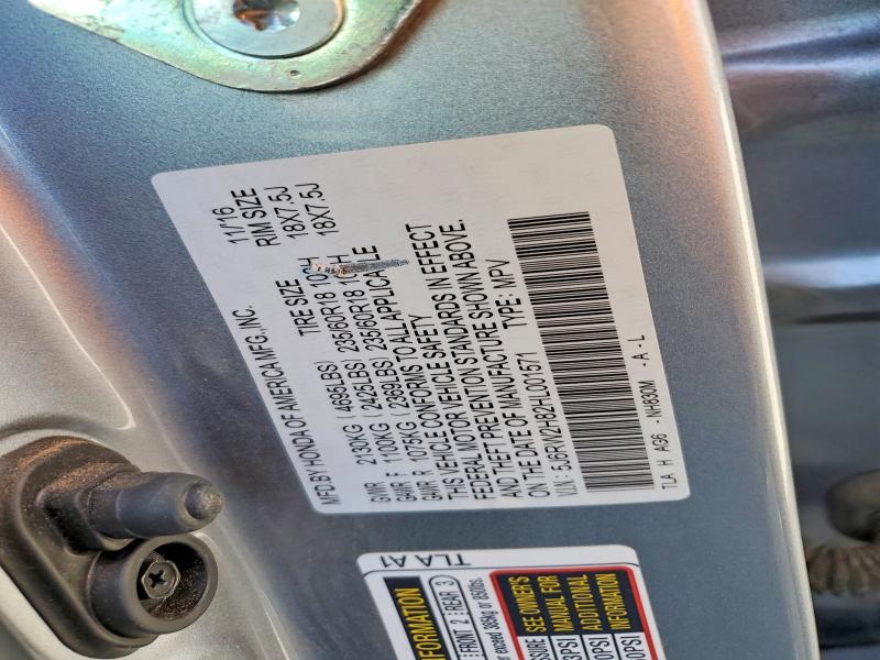 Aukcja sprzedaży 2017 Honda Cr-v, vin: 5J6RW2H82HL001571, numer aukcji: 59364046